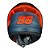 Capacete Norisk Flow Daytona Azul Fosco Laranja - Imagem 6