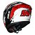 Capacete Norisk Flow Daytona Branco/Vermelho - Imagem 3