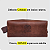 NECESSAIRE EM COURO MARROM CAFÉ - Imagem 3