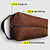 NECESSAIRE EM COURO CARAMELO - Imagem 2