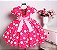 Vestido Minnie Rosa /Poá - Imagem 2