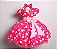 Vestido Minnie Rosa /Poá - Imagem 1