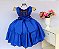 Vestido Azul Royal Luxo Detalhe Dourado - Imagem 2