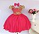 Vestido Pink Luxo Detalhe Dourado - Imagem 1
