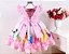 Vestido Princesa Rosa Brilho / Temático - Imagem 2