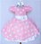 Vestido Minnie Rosa Póa - Imagem 1