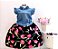 Vestido Jeans/floral - Imagem 2