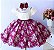 Vestido Creme / Marsala Floral - Imagem 1