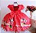 Vestido Minnie Vermelho Desenho - Imagem 2