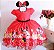 Vestido Minnie Vermelho Desenho - Imagem 1