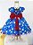 Vestido Galinha Pintadinha Laço Vermelho - Imagem 2
