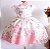 Vestido Jardim Creme e Rosa - Imagem 1
