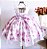 Vestido Floral Branco e Lilás - Imagem 2