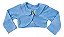 Bolero Casaquinho Infantil Plush Azul - Imagem 1