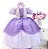 Vestido Fantasia Lilás Princesa Sofia / Temático - Imagem 1