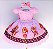 Vestido Patrulha Canina Skye Rosa - Imagem 1