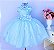 Vestido Azul Floral Dama - Imagem 2