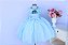 Vestido Azul Floral Dama - Imagem 3