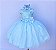 Vestido Azul Floral Dama - Imagem 1