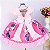 Vestido Minnie Rosa Coração - Imagem 3