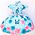 Vestido Floral Borboleta Azul - Imagem 1