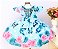 Vestido Floral Borboleta Azul - Imagem 3