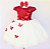Vestido Borboleta Vermelho / off - Imagem 1