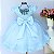 Vestido Festa Luxo Azul Bebé - Imagem 2