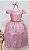 Vestido Rosa Rendado - Imagem 1