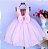 Vestido Rosa Regata Flor No Peito - Imagem 2