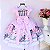 Vestido Rosa Borboletas Jardim Encantado - Imagem 3