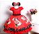 Vestido Minnei Vermelho Festa - Imagem 1