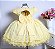 Vestido Amarelo Rendado Luxo - Imagem 2