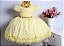 Vestido Amarelo Rendado Luxo - Imagem 1