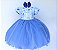 Vestido Azul Royal Flores - Imagem 1