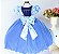Vestido Azul Royal Flores - Imagem 3