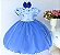Vestido Azul Royal Flores - Imagem 2
