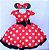 Vestido Minnie Vermelho Poá Laço - Imagem 1