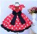 Vestido Minnie Vermelho Poá Laço - Imagem 2