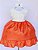Vestido Laranja E Off - Imagem 1