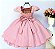 Vestido Rose Cinto Perolas - Imagem 3