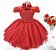 Vestido Vermelho Brilho - Imagem 1