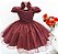Vestido Marsala Brilho - Imagem 1