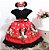Vestido Minnie Vermelho e Preto - Imagem 1