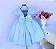 Vestido Azul Bebe Brilho - Imagem 3