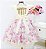 Vestido Floral Creme e Lilás - Imagem 2