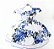 Vestido Azul Floral - Imagem 1