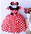 Vestido Minnie Vermelha com Gola - Imagem 1