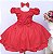 Vestido Vermelho Florzinhas - Imagem 1