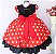 Vestido Infantil Minnie Vermelho Poá Luxo - Imagem 2